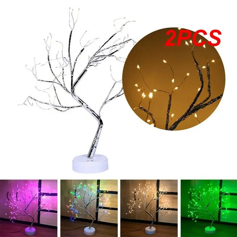 

2PCS Cherry Tree Festive Versatile Decoration Beautiful Design Dreamy Ambiance Energy Efficient Fairy Light Sparkling