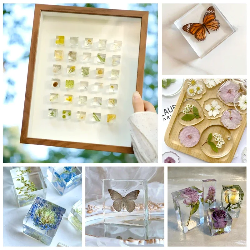 1:1 Crystal Clear Epoxy Resin Kit Bubbles Free & High Gloss Art Resin Supplies for Coating and Casting Craft DIY Jewelry Making