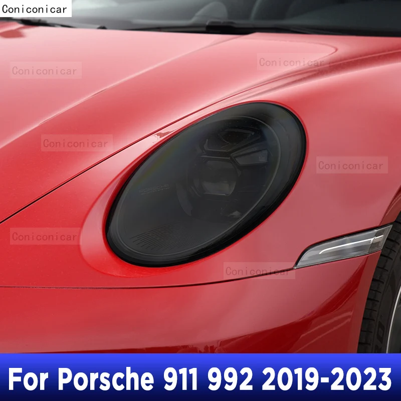 Sche 911-992車のヘッドライト,外装,傷防止フロントランプ,tpu