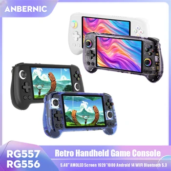 ANBERNIC RG557 Console di gioco portatile RG556 Lettore di videogiochi 5.48 "Schermo AMOLED 1920*1080 Android 14 WIFI Bluetooth 5.3 1