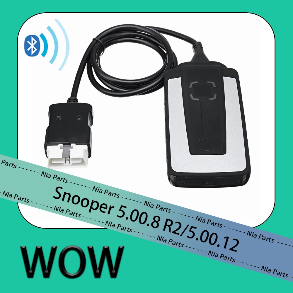 Wow Snooper 5.00.8 R2 5.00.12 Wow Con Keygen Snooper Bluetooth Obd2 Scanner Camion Auto Strumento Diagnostico Attrezzature Per La Riparazione Nuovo Vc