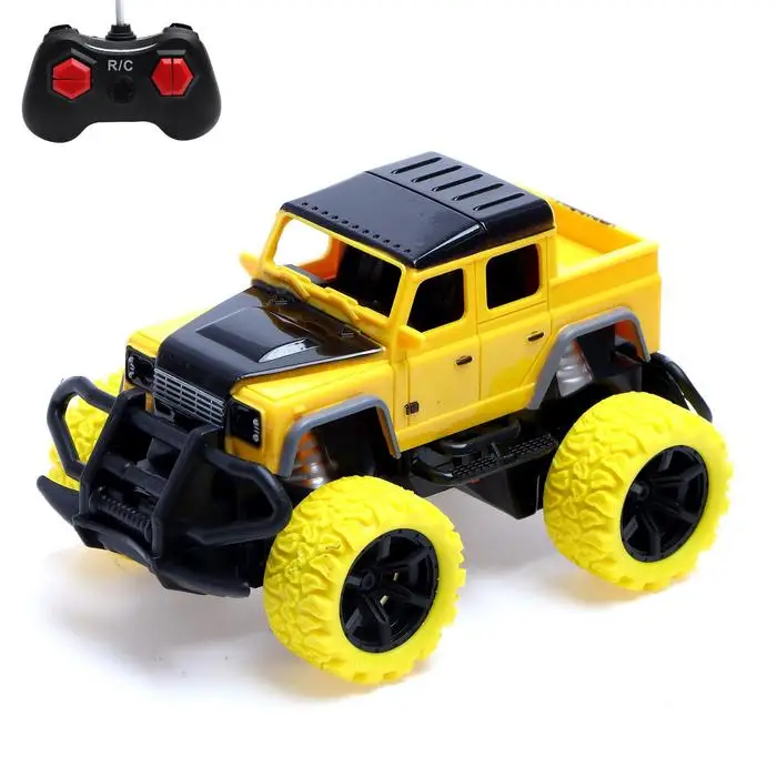 Jeep radio-controlled &quotpickup" powered by batteries color yellow | Игрушки и хобби