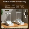 Automatic Cat Feeder & Water Dispenser with Gravity Food Storage Container for Cats and Dogs 3