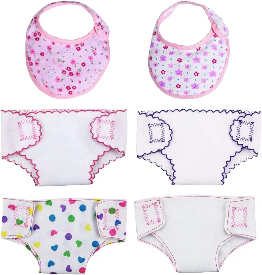 Pannolini per bambini Intimo per bambole per bambole da 14-18 pollici Intimo Pannolini regolabili riutilizzabili per bambole rinate infantili Neonate