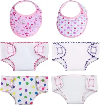 Pannolini per bambini Intimo per bambole per bambole da 14-18 pollici Intimo Pannolini regolabili riutilizzabili per bambole rinate infantili Neonate