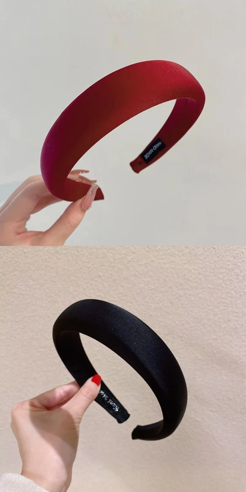 Frühling Sommer Satin Haarreifen Grün Einfarbiges Stirnband 3cm Breites Schwamm-Haarband für Mädchen Frucht-Farbene Haarbänder für Frauen – Detail 14