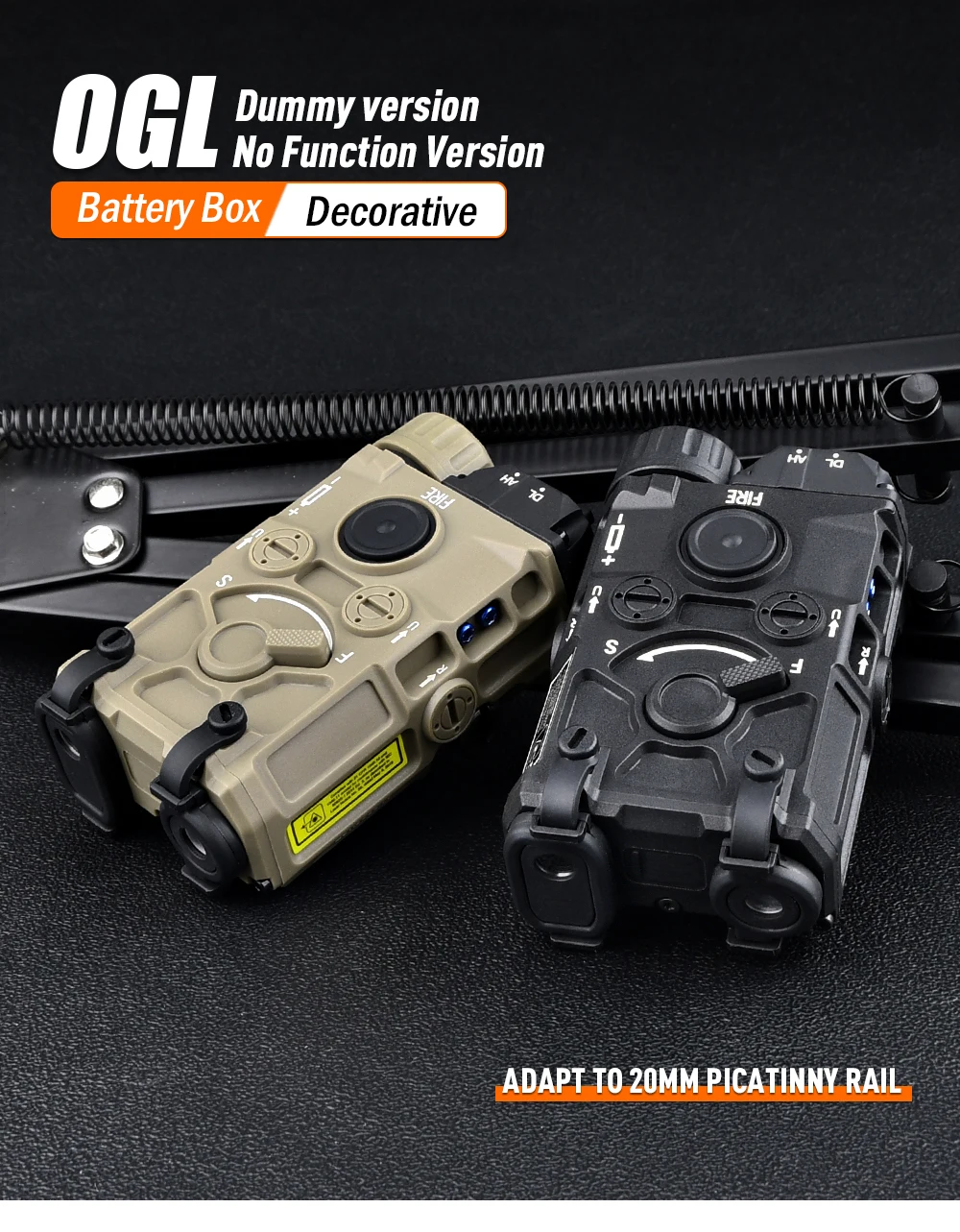WADSN Tactical Eotec OGL Laser Dummy Nylon BatteryModel NoFunction