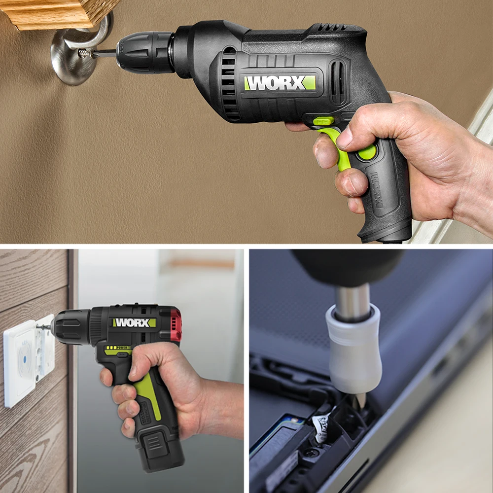 Set Worx Power Drill Worx Drill Bits Set WA1149 42Pcs Bits For