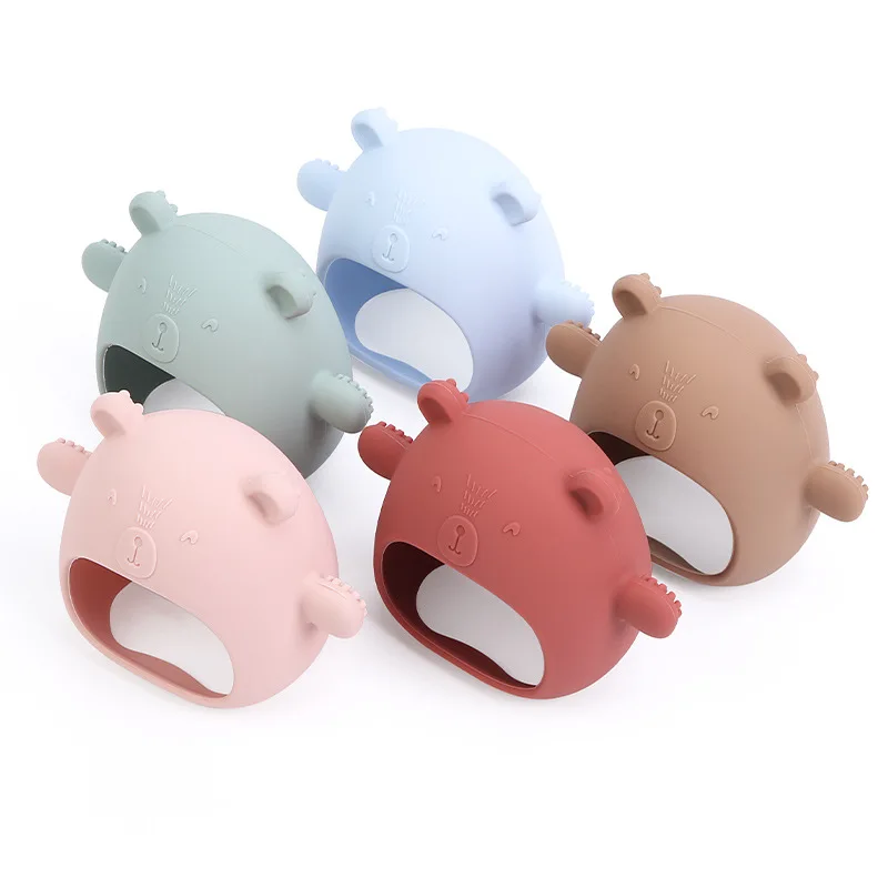 

Silicone Baby Babies Teether Teething Toys 0-6 Months Toy Anti Dropping Infant Hand Teether Pacifiers Chew Sucking Needs