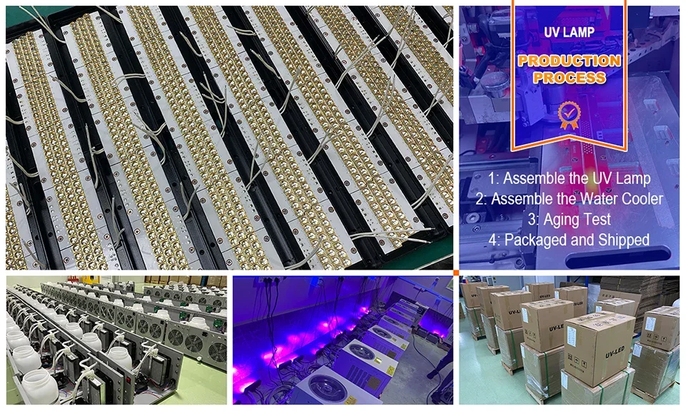 Description Picture 3 of itemUV LED Seamless Splicing Module For UV Flatbed Printer UV Glue Curing Photosensitive Resin Curing UV LED Lamp 50*50mm