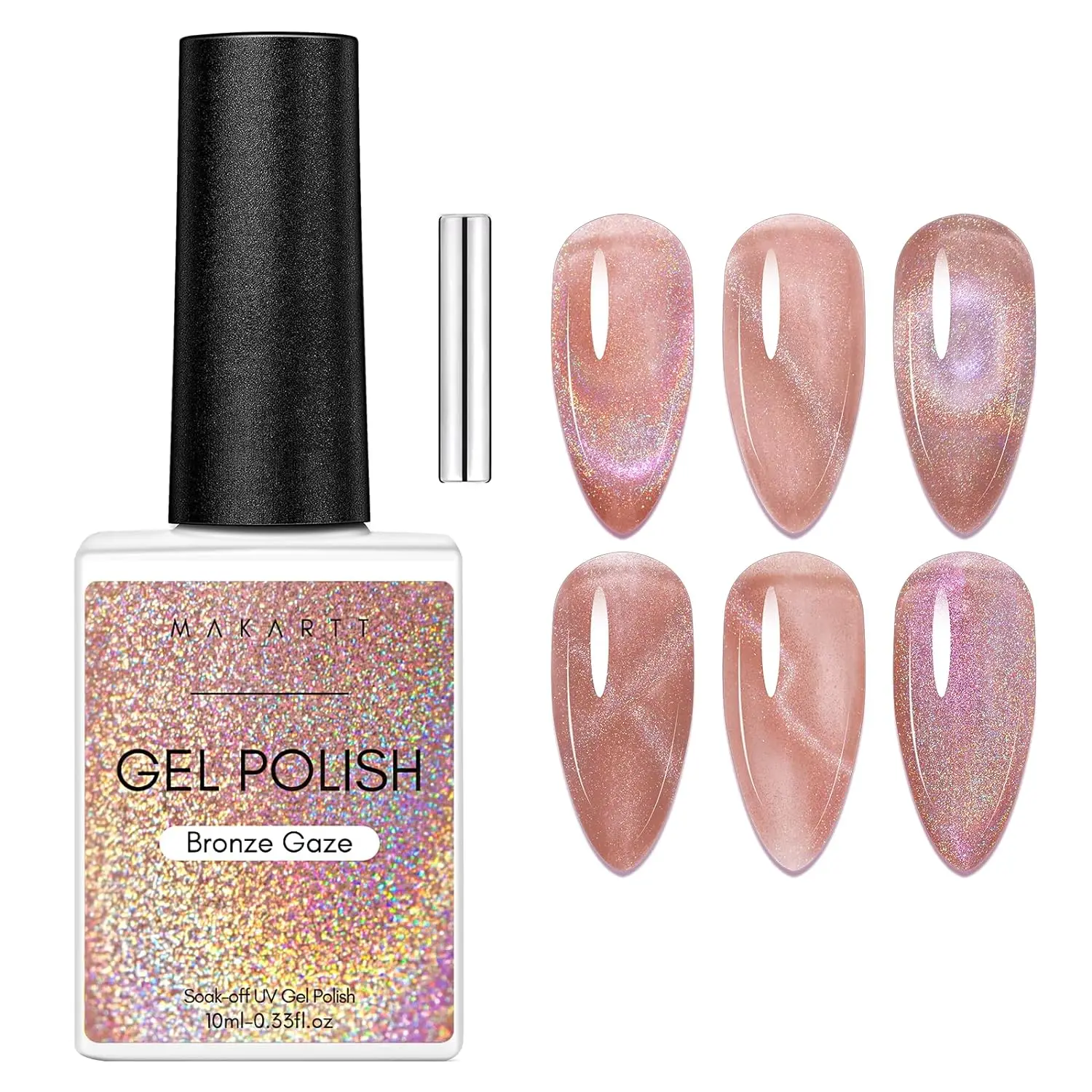9D Cat Eye Gel Nail Polish 10ML Classic Colors Chameleon Magic Galaxy Effect Soak off Nail Art-Valentine's Day Gel Polish Gift