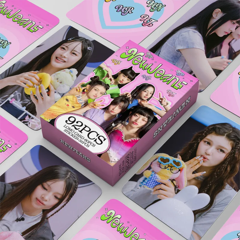 

92PCS Hot Selling SUPER SHY Small Card Star Support Photo Card Double sided Color Printing LOMO Card Gift Small Card