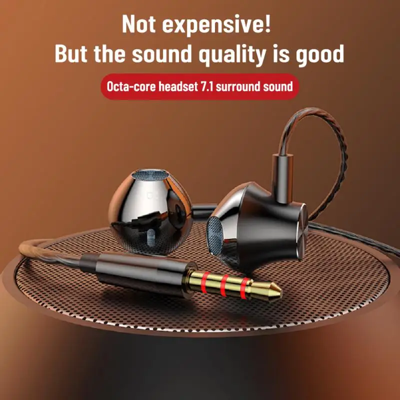 

2023 New Bass Stereo HIFI Type C In-ear Earphones With Mic 3.5 Wired Handsfree Earbuds Gaming Headset For Xiaomi Mi Redmi Huawei