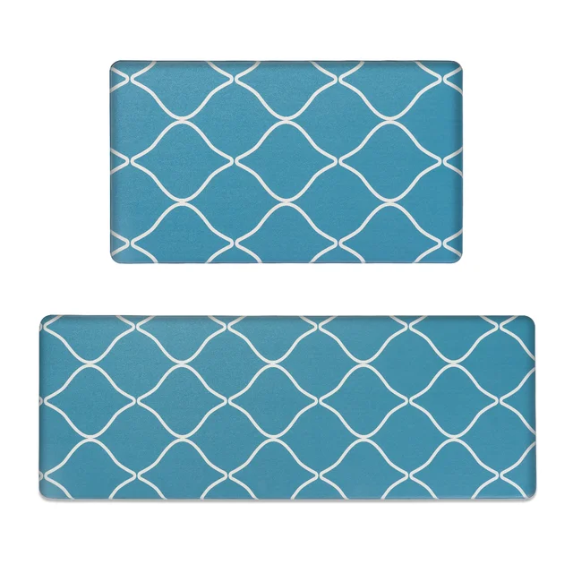 Sunlit Set of 2 Anti Fatigue Kitchen Floor Mat, Non Slip