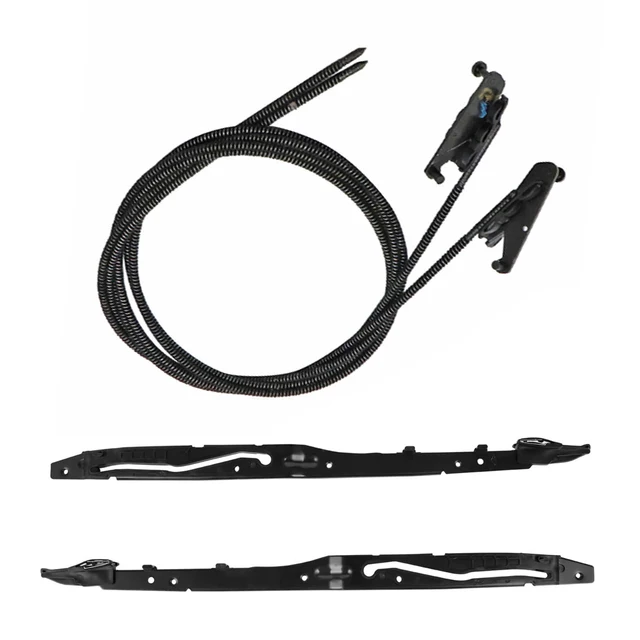 كابلات زجاجية فتحة سقف + مجموعة مسارات لـ-Ford F150 15-20 لـ F250 F350 F450 2017-2019 كرنك النافذة وملحقاتها