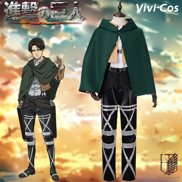  Anime Attack on Titan Shingeki no Kyojin Wings of Freedom  Cosplay Costume Halloween Uniform Suit (Coat,S) : Clothing, Shoes & Jewelry