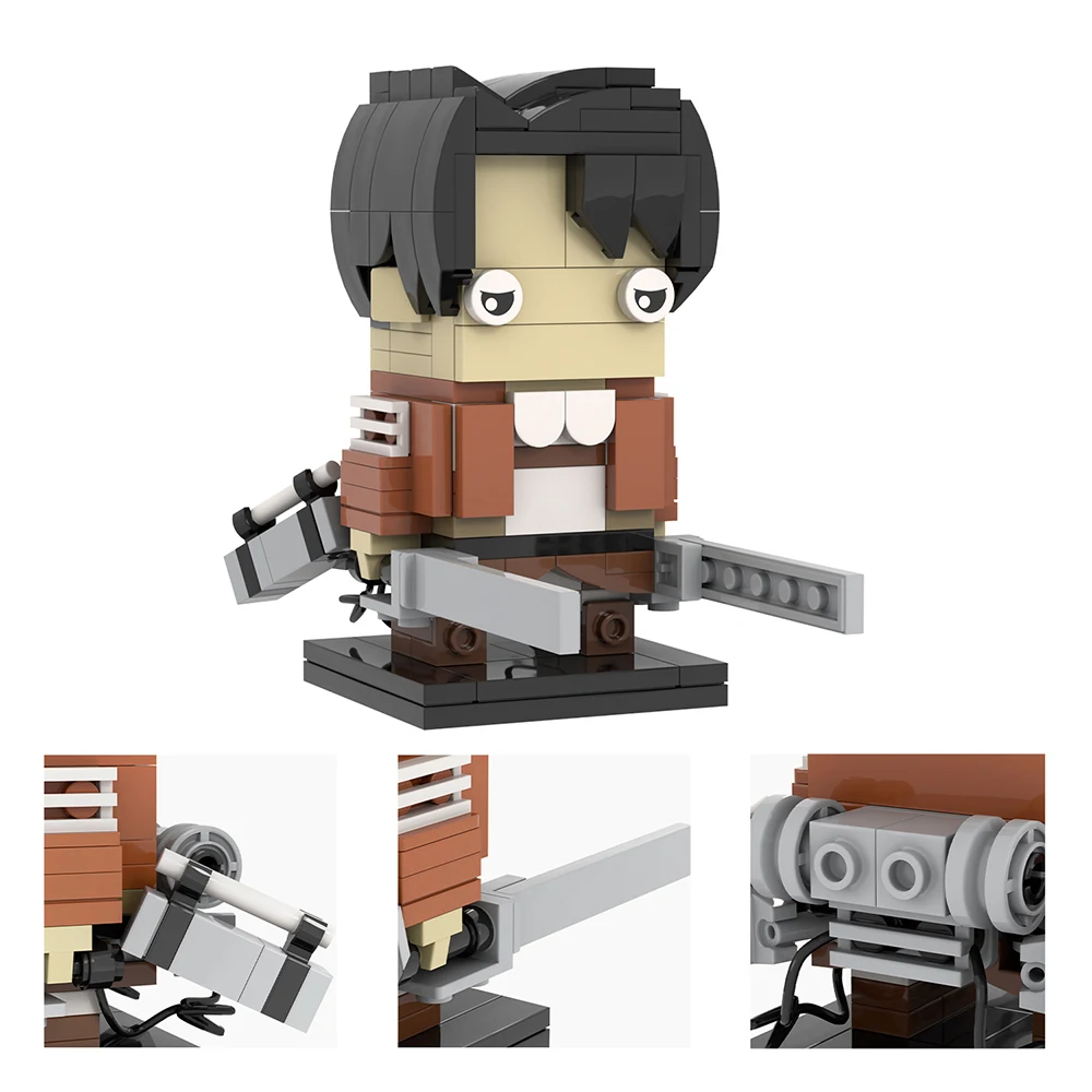 MOC Attack On Titan Giant Brick Anime Action Figure Rumbling Cannon Weapon Building Blocks Toys For Children Creative Birthday Gift
