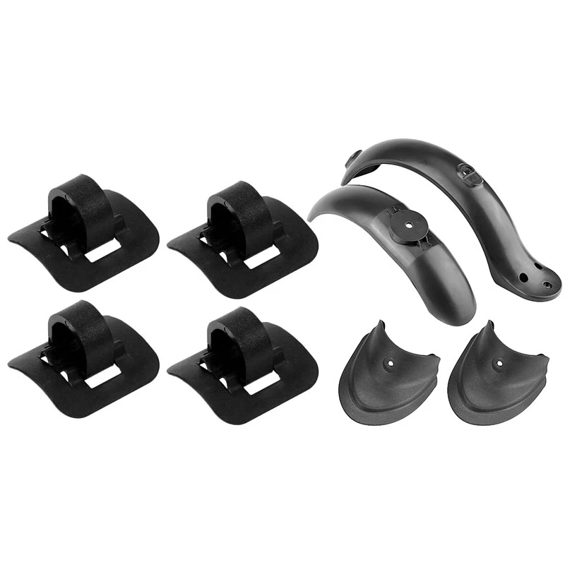 

4Pcs Electric Scooter Cable Tie Buckle For Xiaomi Mijia M365 M365 Pro & 4Pc Rear Front Mudguard Tyre Splash Fender Guard