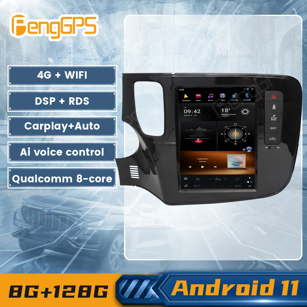

Система G6 Android 11 для Mitsubishi Outlander 2014-2018, мультимедийный плеер в стиле Tesla, GPS-навигация, автомобильное радио, стерео, головное устройство