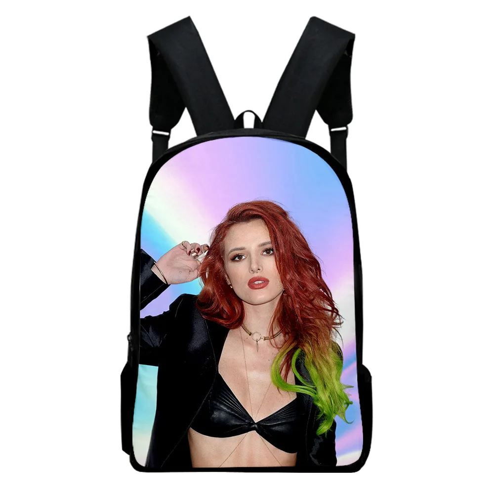 

Classic Novelty Bella Thorne Notebook Backpacks pupil School Bags 3D Print Oxford Waterproof Boys/Girls Laptop Backpacks