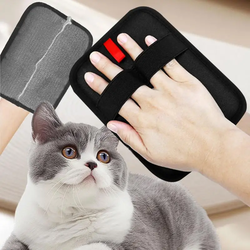 Pet Hair Remover Mitt static Deshedding Brush Glove Double-Sided Cleaning Tool for Dog Cat Rabbit with Long/Short/Curly Hair