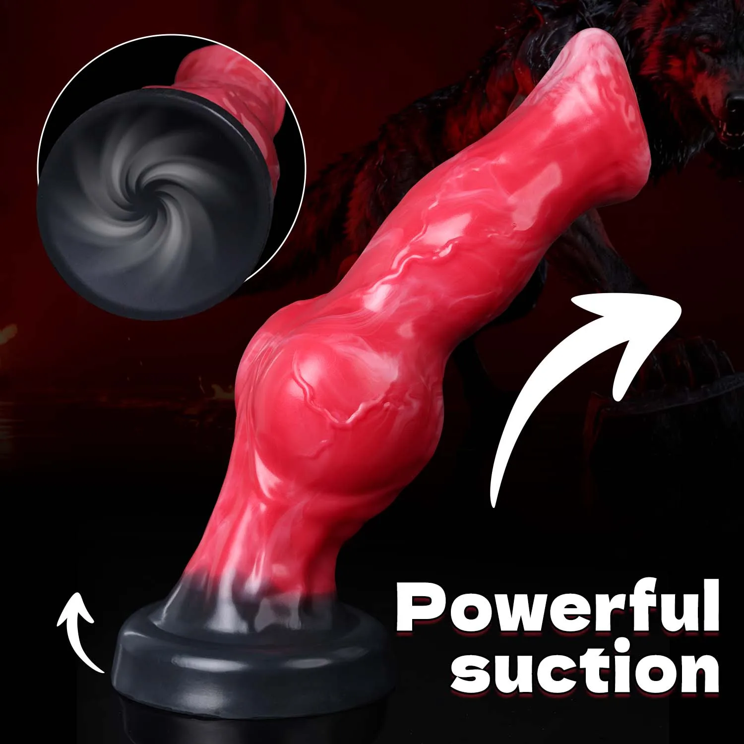 Dildo pene animale realistico con anal plug per uomo e donna_voghion.com