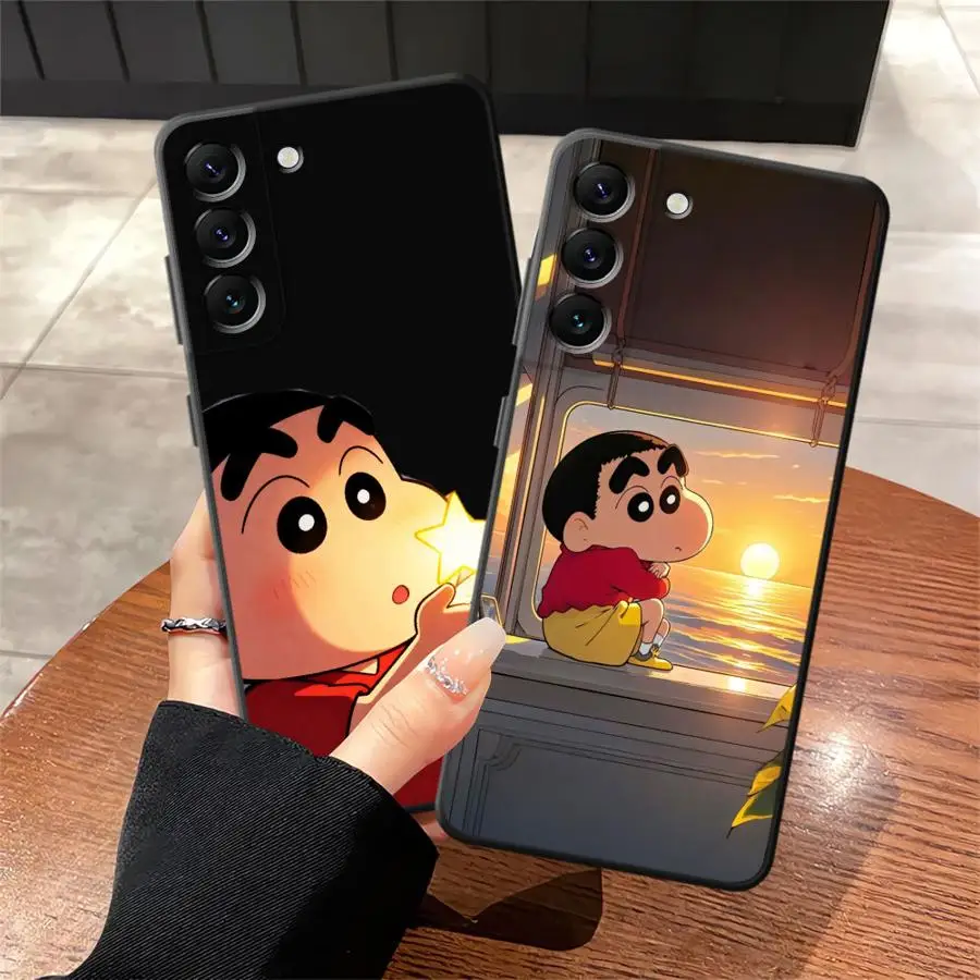 Vibrant Shin-chan Character Phone Cover Case