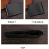 Carbon Fiber Pattern Men's Short Wallet Large Capacity Money Clip Minimalist Slim Bifold Multi Card Holder Purses With ID Window 4