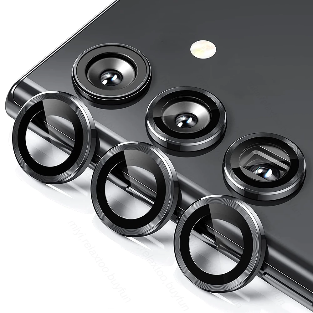 S23FE Case 9D Curved Tempered Glass Camera Protector Cover For Samsung Galaxy S23 FE 5G Matel Ring Lens Cap SamsungS23FE S 23 FE
