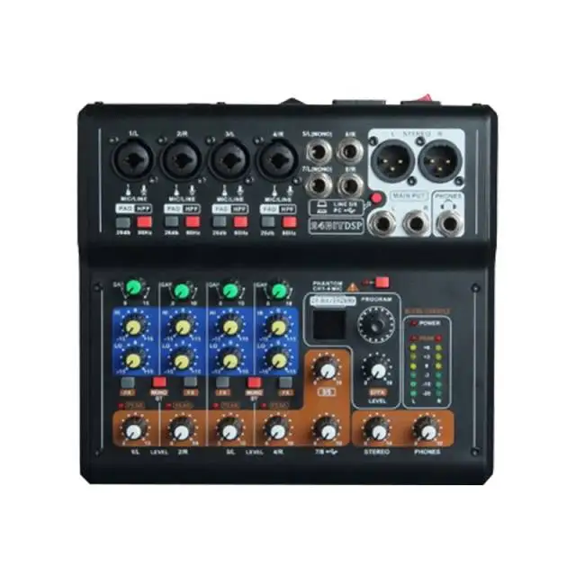 8 Channel Powered Mixer Karaoke Processor Studio Master Mixer Sound Dj