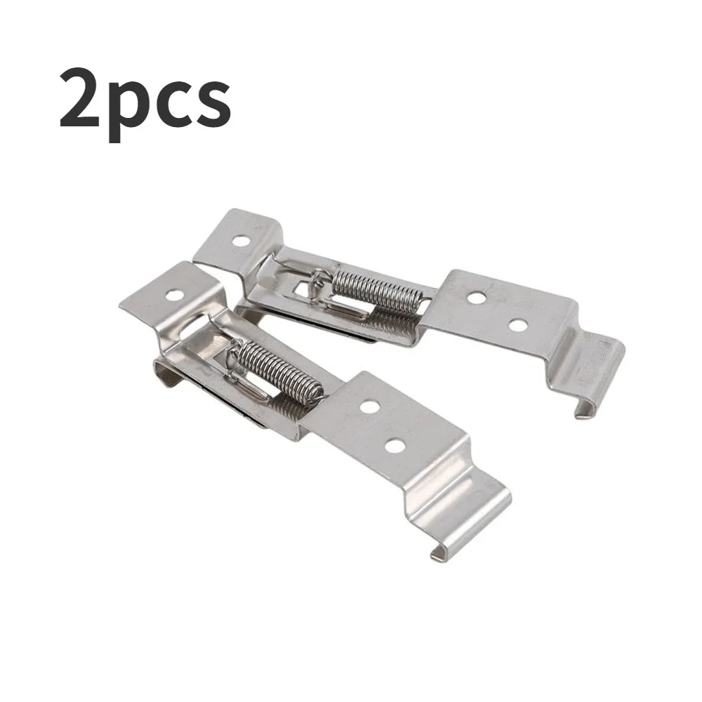 2PCS 자동차 번호판 프레임 홀더 트레일러 번호판 스테인레스 스틸 브래킷 자동차 프레임 홀더 클램프 트레일러 번호판 클립
