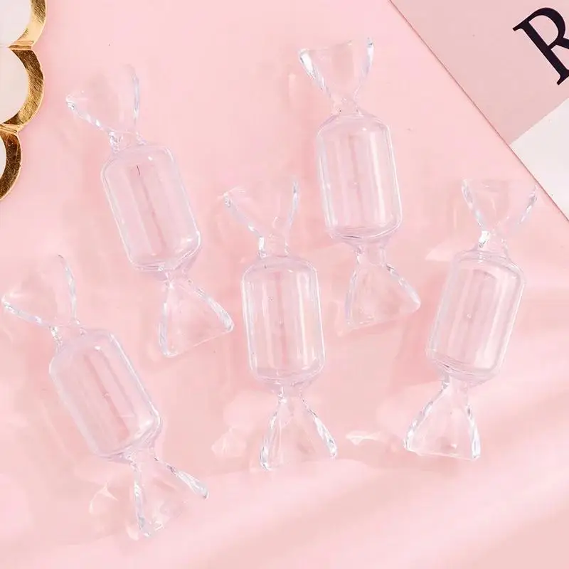 Lot Mini Candy Jewelry Box Transparent Sweet Candy Shaped Portable Boxes Jewellry Container Storage Waterproof Organizer
