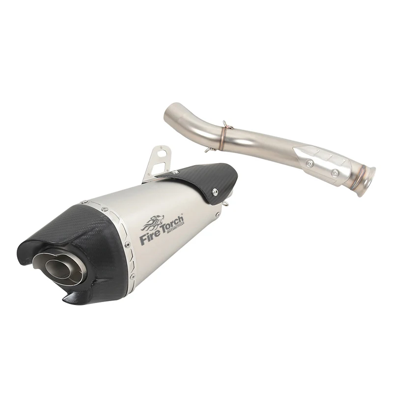 Motorcycle Exhaust Escape System Modify Muffler Moto Mid Link Pipe DB Killer Slip On For KTM 790 890 Adventure R Rally 2019-2022 - Image 2