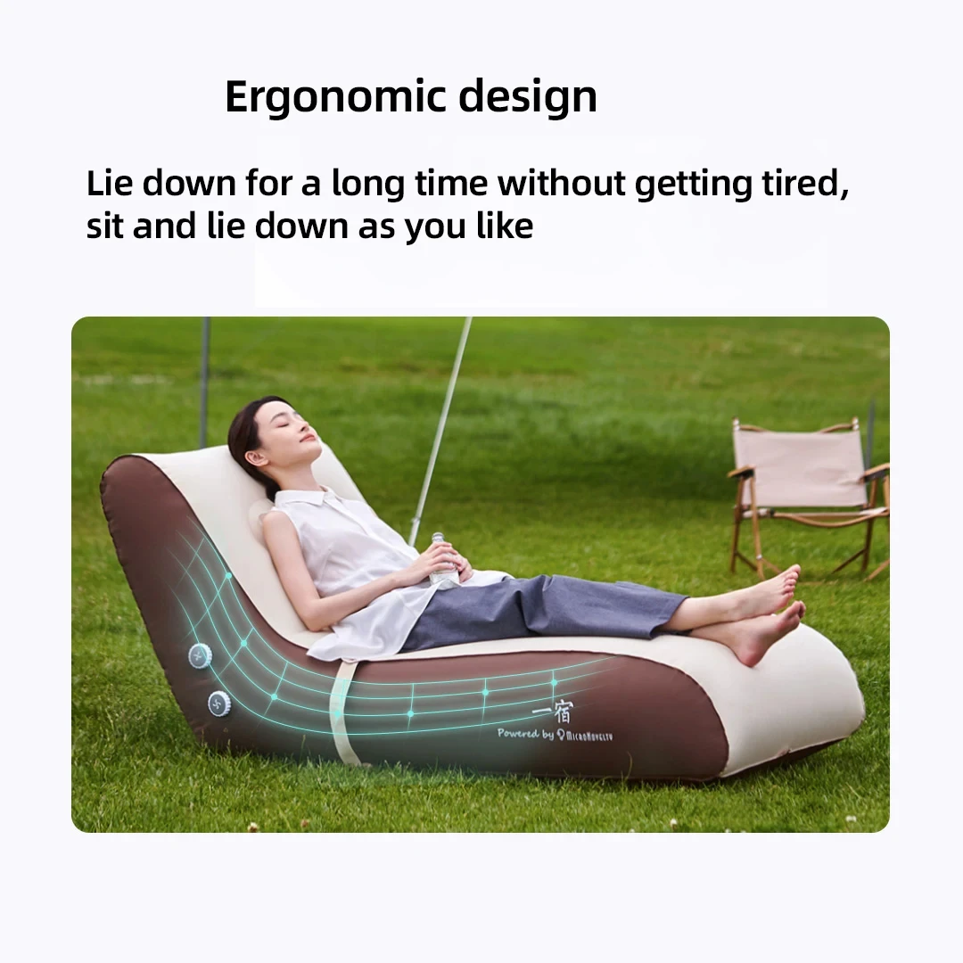 NEW Yixiu Sofa One-button automatic filling and deflation chaise longue Sofa Built-in air pump PZ 2-01 150S Quickly Inflate - Image 5
