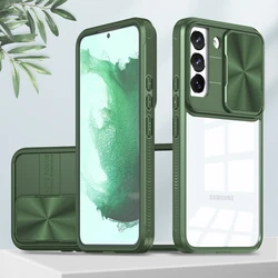 Camera Sliding Protection Shockproof Case - Samsung A03 CORE (Green)