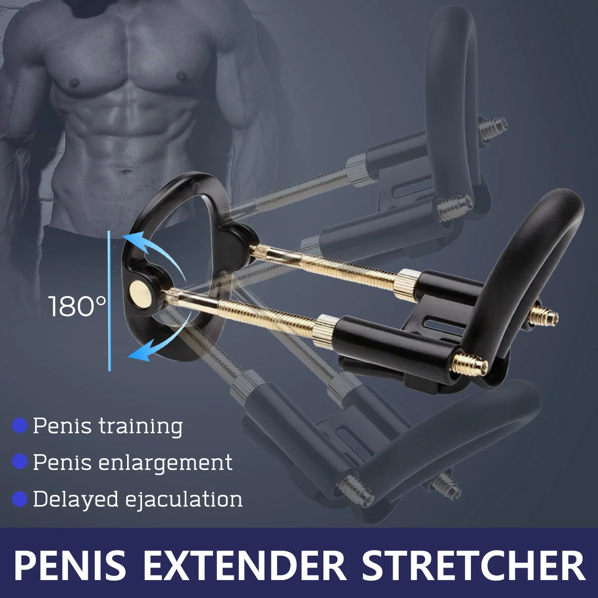 Penis Extender Adjustable Penis Stretcher Kit Enlargement Traction Device Enlarger Sex Toys For Men Trainer
