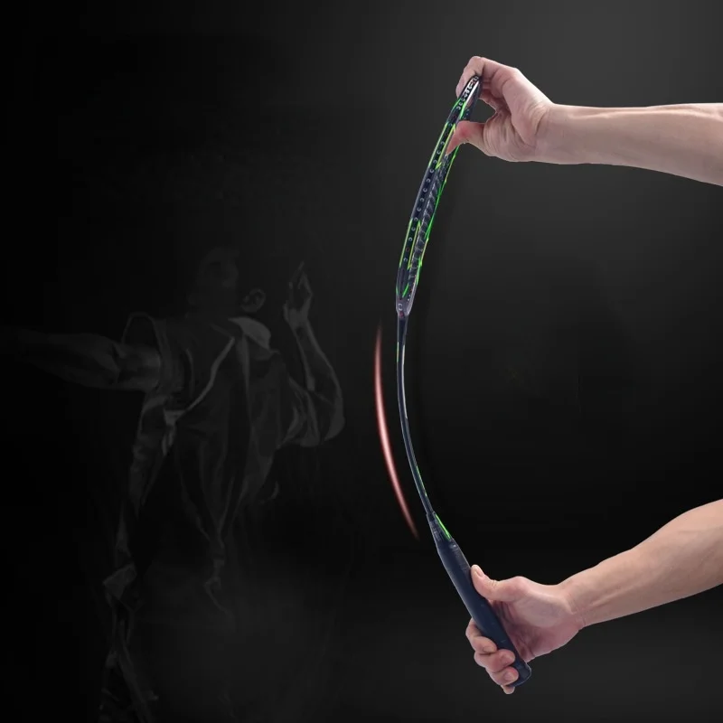 6U Ultralight Carbon Fiber Sports Training Racket String Gundam Racket Indoor And outdoor Badminton badminton racket