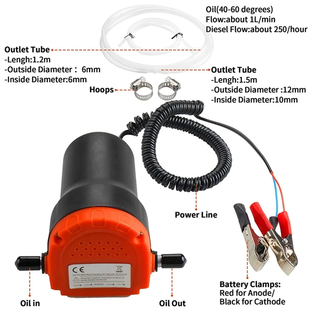 Pompe transfert d'huile 12V – LASER INS