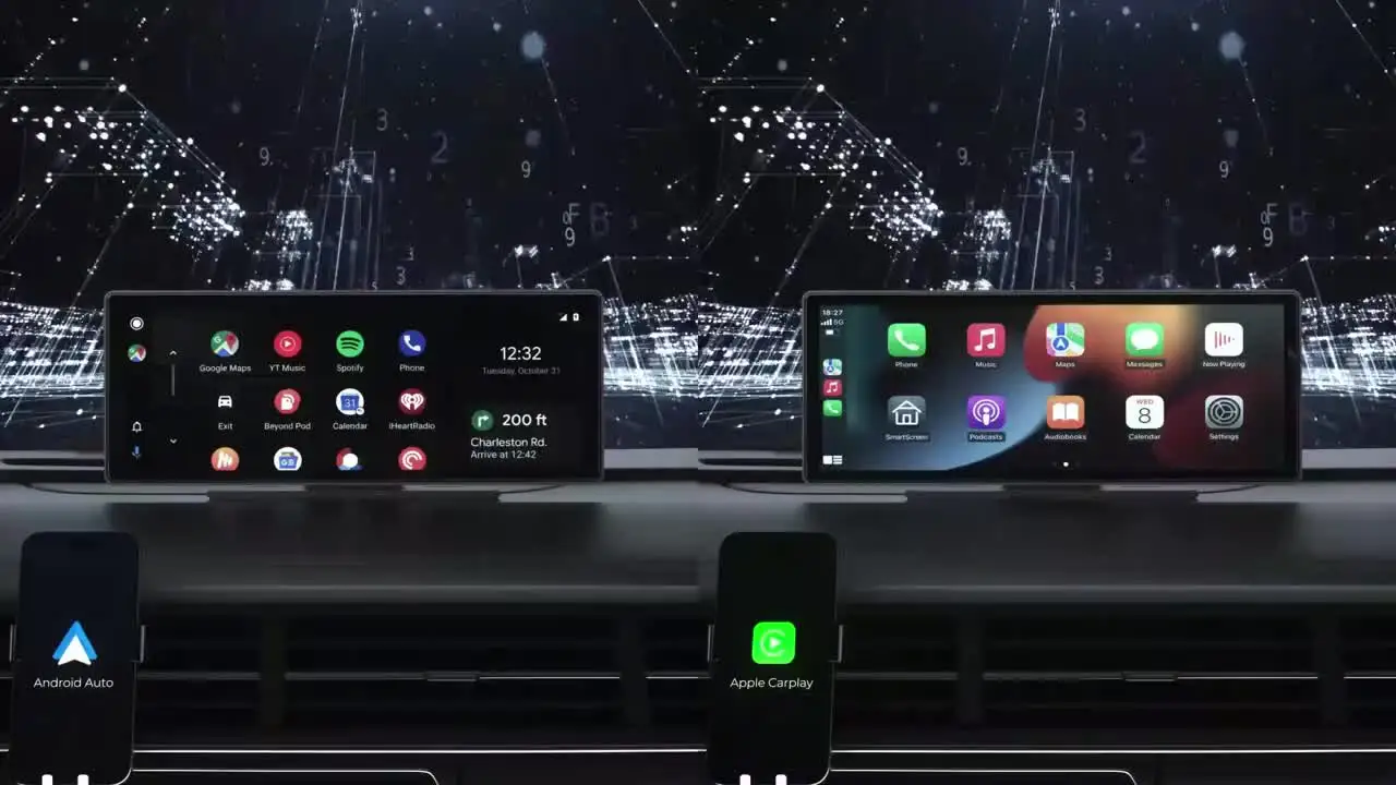 10 26 ''Универсальный портативный автомобильный экран Carplay беспроводной