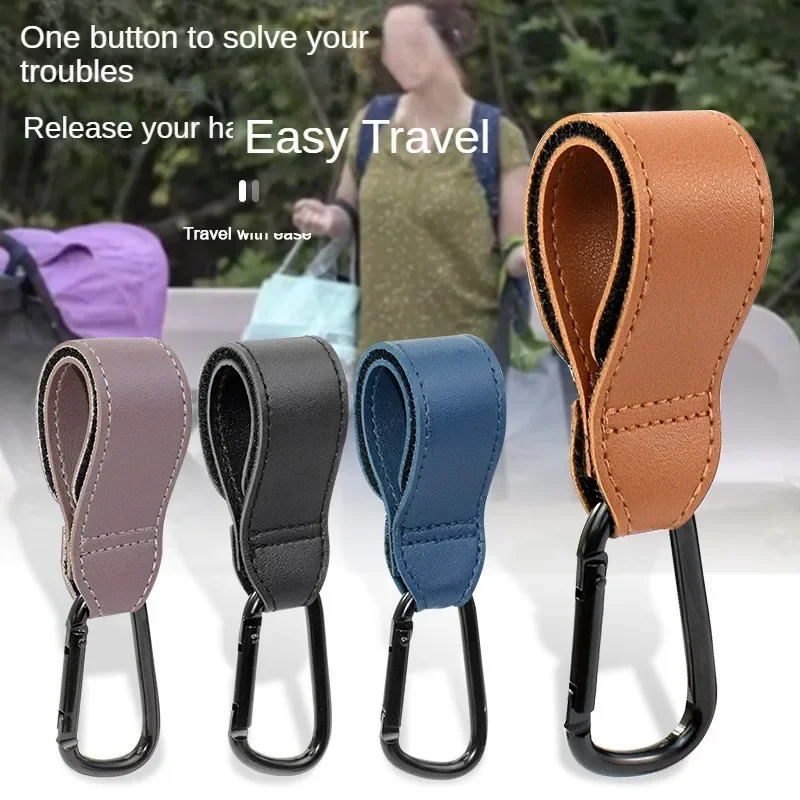 

1/2pcs PU Leather Baby Bag Stroller Hook Pram Rotate 360 Degree Rotatable Cart Organizer Pram Hook Stroller Accessories
