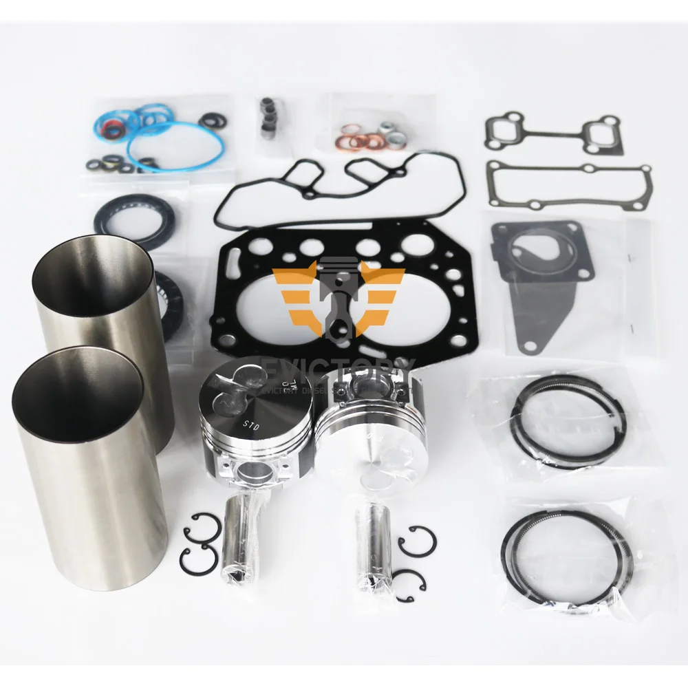 For Nanni Marine Diesel Engine 2.60H 2.60HE Overhaul Rebuild Kit Piston liner ring bearing gasket full