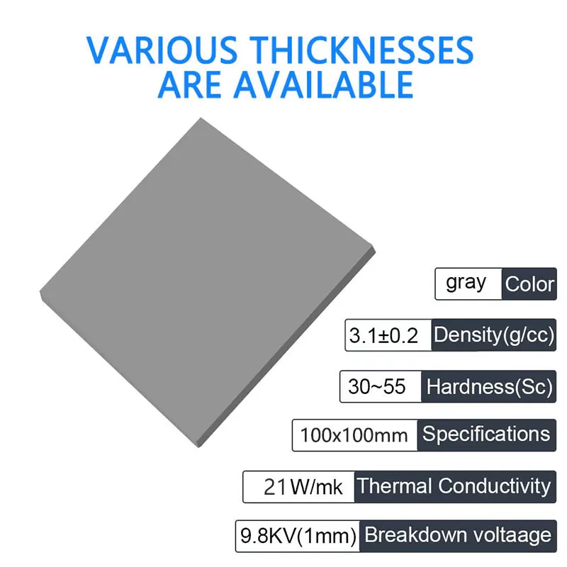 Upsiren OEM 16/18/21W/M.K GPU CPU chladičem chladící conductive silikon blok vysoký kvalita originální autentický tepelný blok