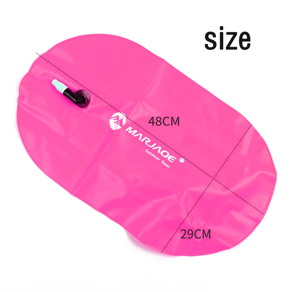 Swimming Buoy Float Air Dry Bags PVC Safety Inflatable Water Sport Floating Bag with Large Air Filling Nozzle 48x29cm