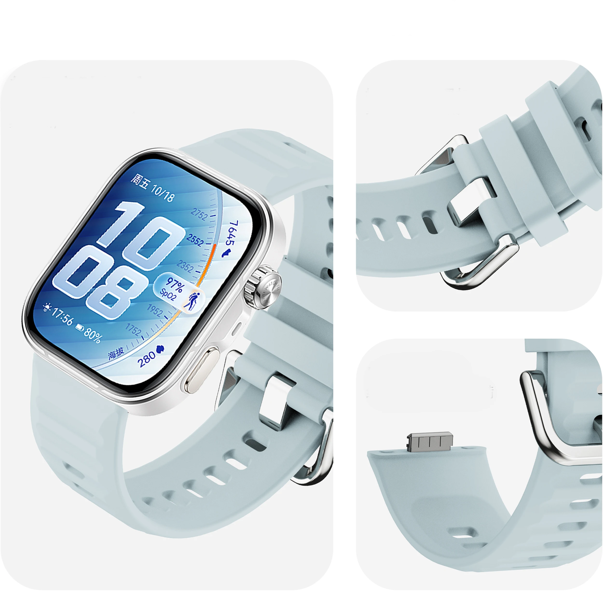 Sport Silicone Replacement Wristband - Original Strap for Smartwatch Fitness Tracker