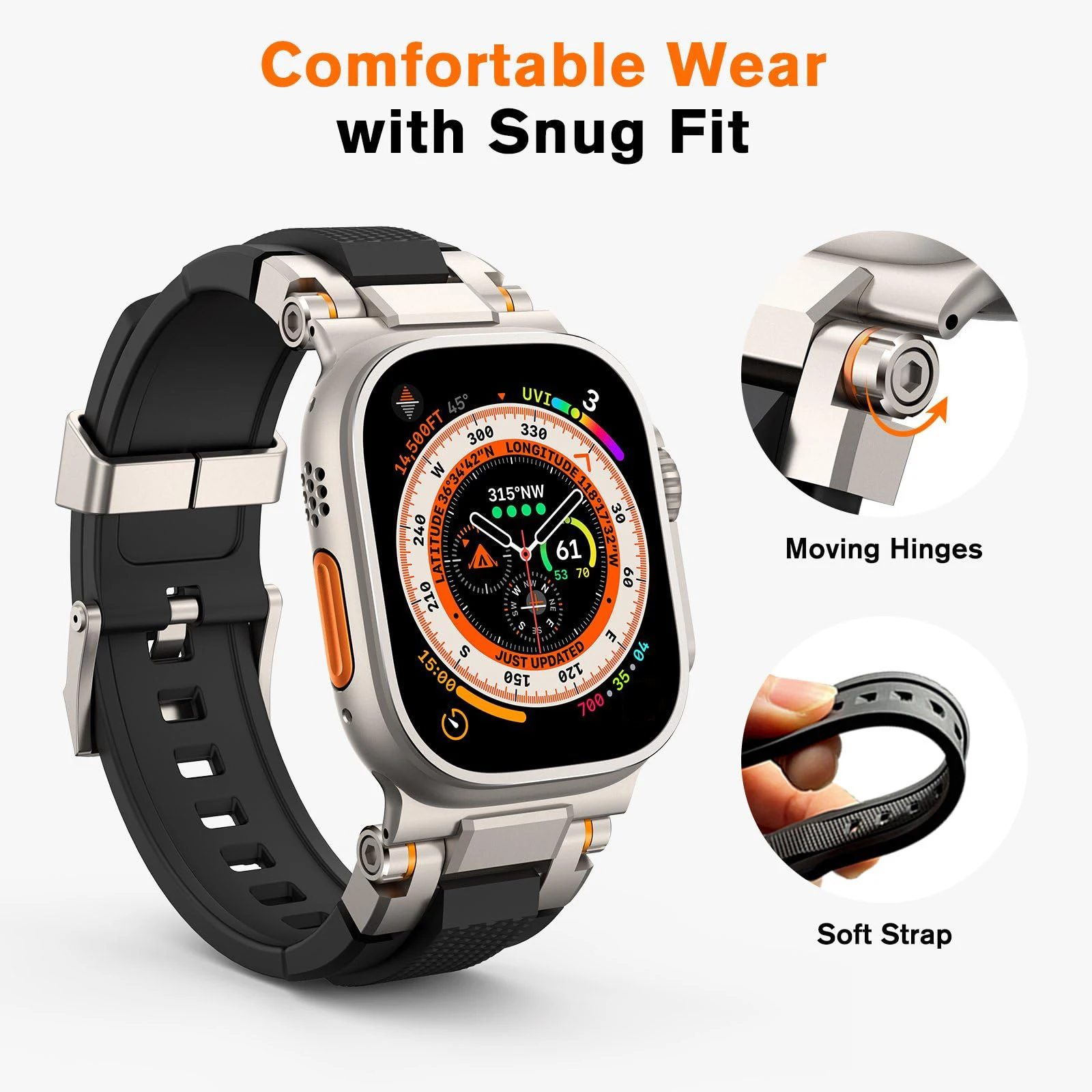 Men's Premium Silicone Sport Strap