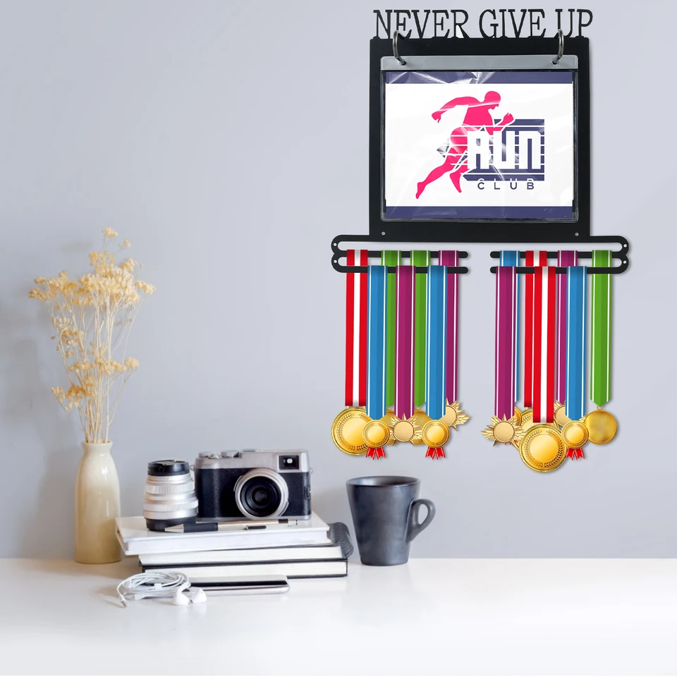 Ribbon Organizer Medal Hanger Marathon She Believed She Could So She Did Display Holder Wall - View #9