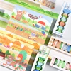 4Rolls Basic Washi Tape Set Landscape Masking Tape Journal Supplies Washitape Stickers Stationery Album Decorative Adhesive Tape 4