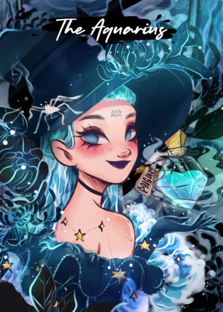 Ethereal Zodiac Witch 5D DIY Diamond Painting Embroidery Art Mosaic Decor Gift