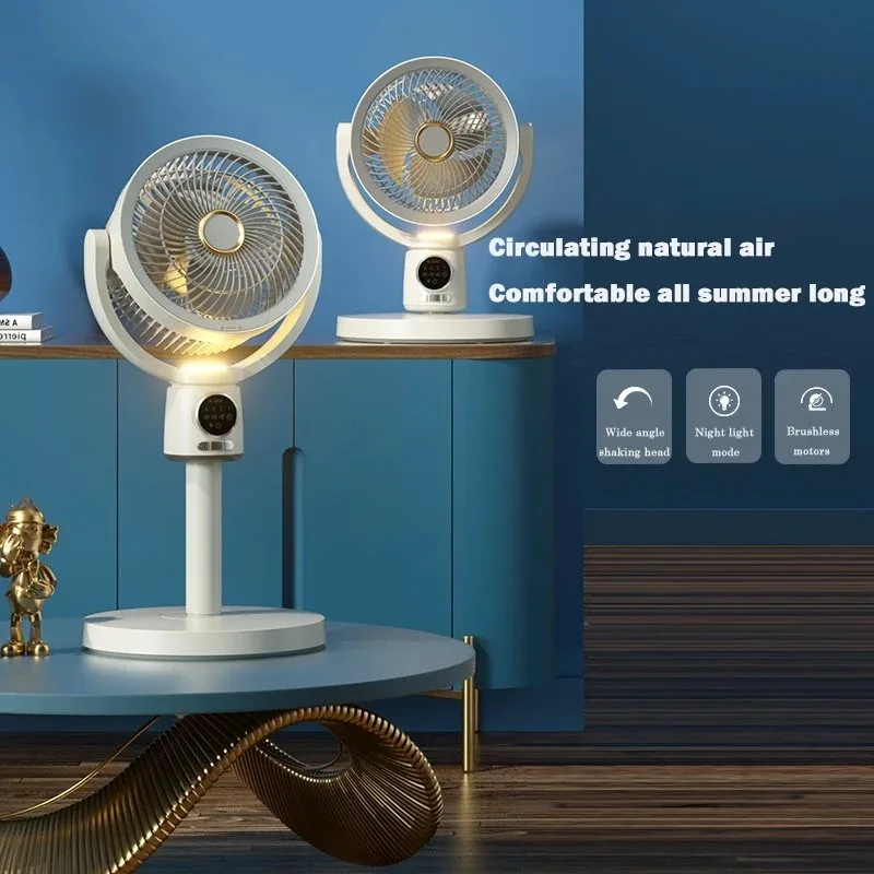 مروحة دوران الهواء الكهربائية الصامتة ، شحن USB في...