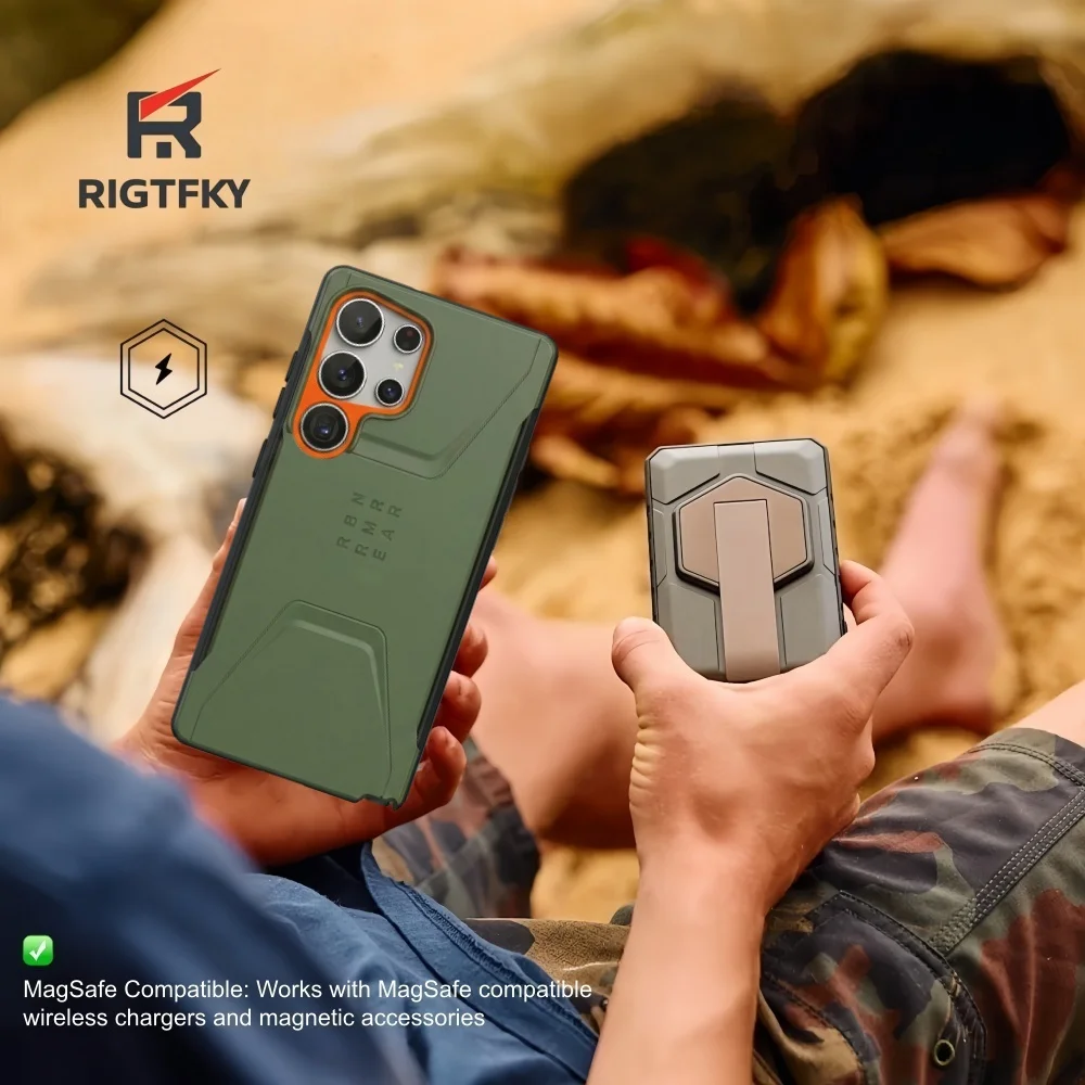 Civilian Series Heavy Armor Shock Resistant Magnetic Phone Case - Rugged Protective Back Cover